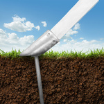 Feet (on the roof): extra strong earth nails for secure hold on soft ground