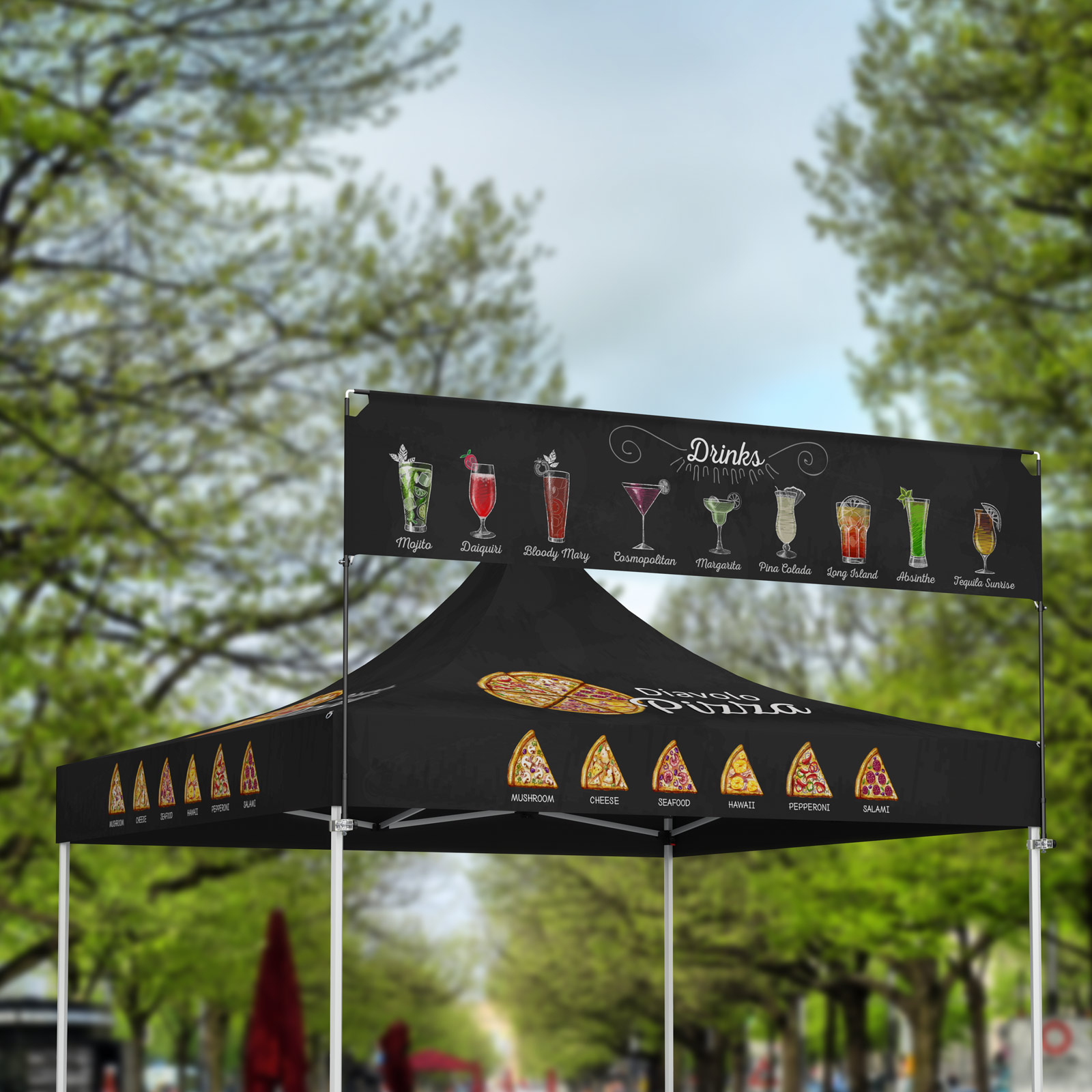 Advertising Banners for Pop-Up Tents – Custom Printed for Maximum Visibility