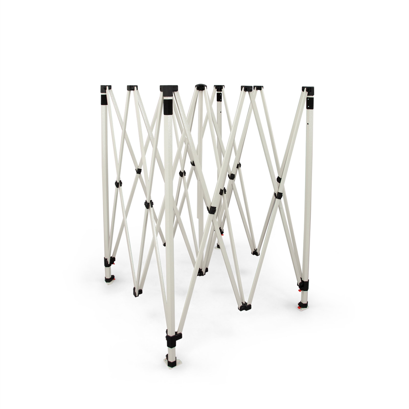 Stable, foldable scissor gate system made of beam, setup in seconds