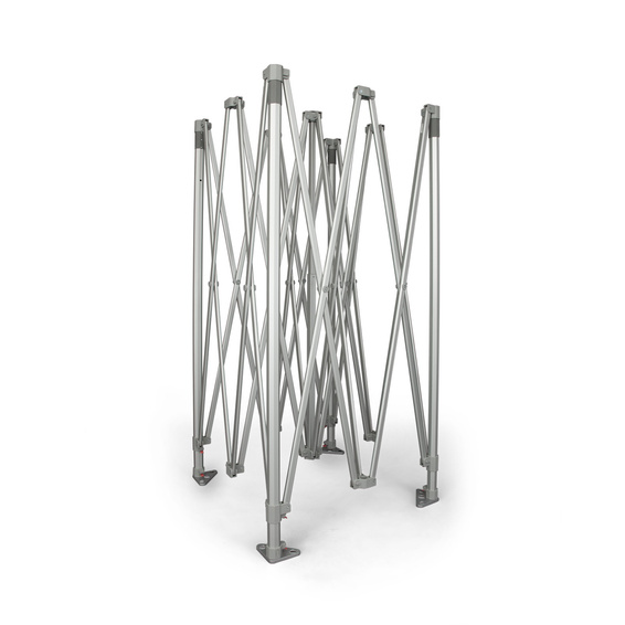 Extra durable, foldable scissor gate system made of aluminum: setup in seconds
