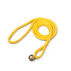 yellow tow rope with spliced loops and bell