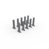 Double Connector for Flexible Keder Frame, Set of 10
