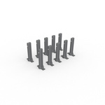 Double Connector for Flexible Keder Frame, Set of 10