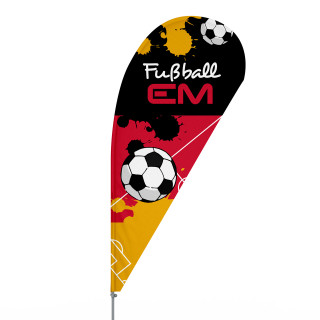 Bowflag Basic Tropfen, Gr. S - Fussball EM