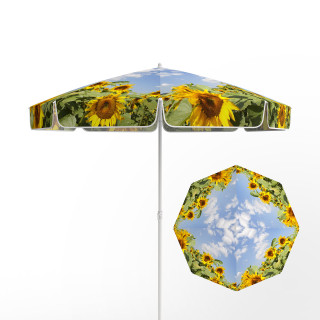 Kleinschirm, 4-teilig, ø 180 cm - Sonnenblumen