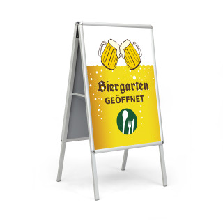 Kundenstopper Select, DIN A2 - Biergarten