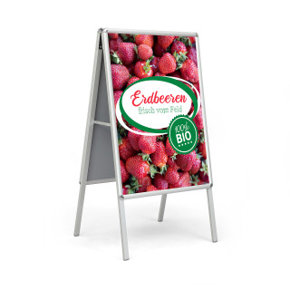 Kundenstopper Select, DIN A2 - Frische Erdbeeren