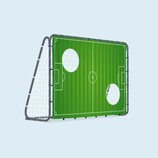 Fußballtor mit Torwand, 200 x 142 cm - Rasen