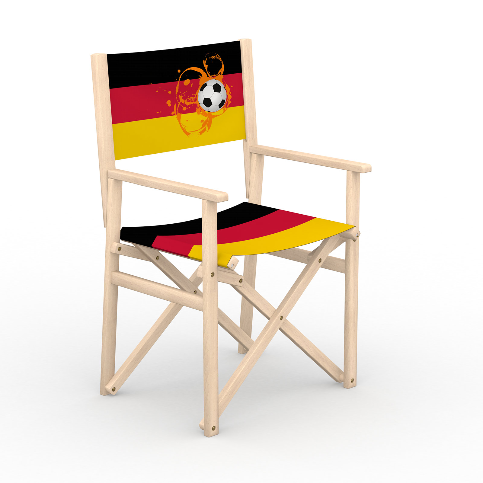 Director's chair, single-sided backrest - Germany motif