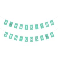 Flag string with lettering We Do