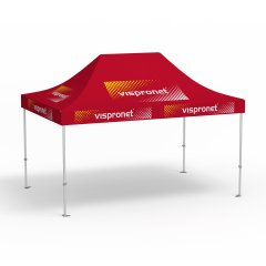 Folding pavilion Premium 3x4.5 m, DTF imprint, without tent walls