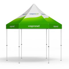 Folding gazebo Select Hexagon 4 m, without side walls