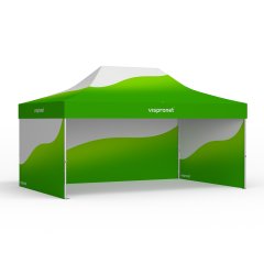 Folding tent Premium 4x6 m, 3 tent walls