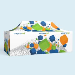 Folding tent Premium 4x8 m, 4 tent walls