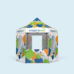 Folding tent Select Hexagon 3 m, 6 tent walls