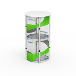  Exhibition Counter Spiral Display Counter round