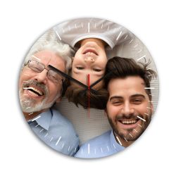 Wall clock with family design