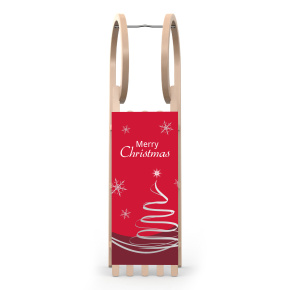 Hörner sled two-seater hcch, Merry Christmas motif