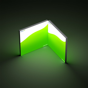 Exhibition wall corner module Lightbox flex
