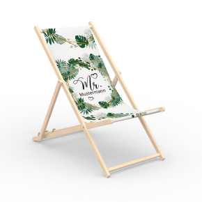 Deck chair without armrests, motif Mr.