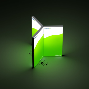 Y-module exhibition wall lightbox flex