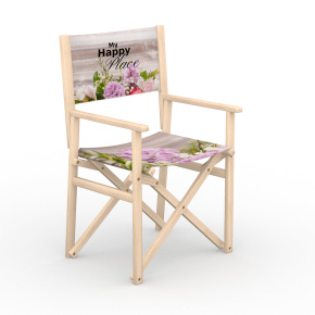 Director's chair, Happy Place motif