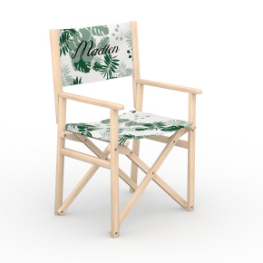 Director's chair, Palm leaves motif