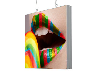 Hanging Display with advertising motif lollipop