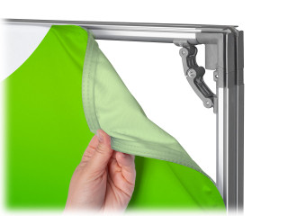 Attachment of the print motif using keder