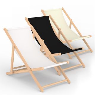 Eco deck chair in 3 base colors
