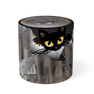 Seat Cylinder Trash Can with Cat