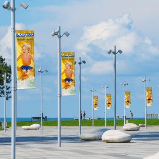 Advertising flag street banner promotional advertising