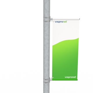 Streetbanner<br>Single-sided mounting