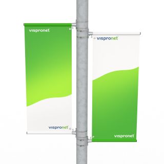 Streetbanner<br>Double-sided mounting
