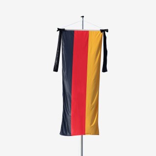 Germany banner with mourning ribbon