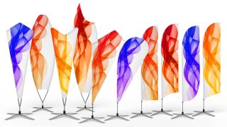 Beachflag in 10 Varianten