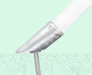 Ground peg for secure hold