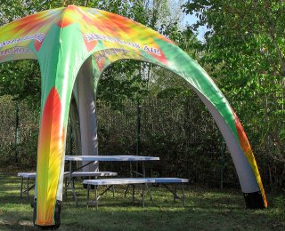 fully printed star tent