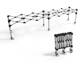 Aluminum Folding Table Setup