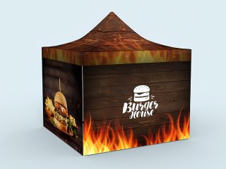 Folding tent 4x4 m Burgerhouse