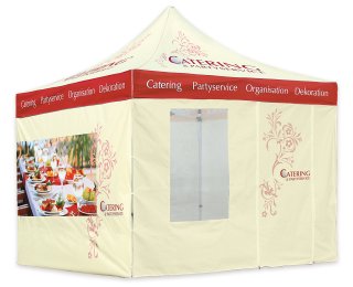 Folding tent 4x4 with walls
