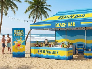 Folding gazebo 3x6 m