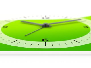 Acrylic glass with glossy surface as material for photo alarm clocks