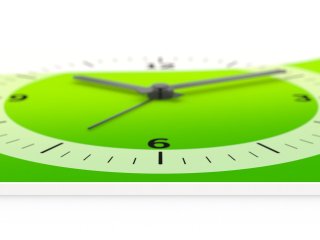 Rigid foam with satin-matte surface as material for photo alarm clocks