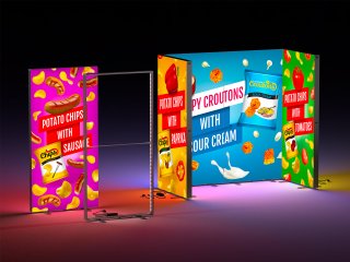 Messewände Lightbox click bedrucken & kaufen