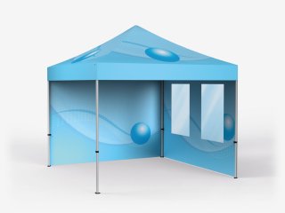 Tent with frame and walls