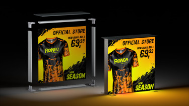 brilliant graphics and radiant display frames