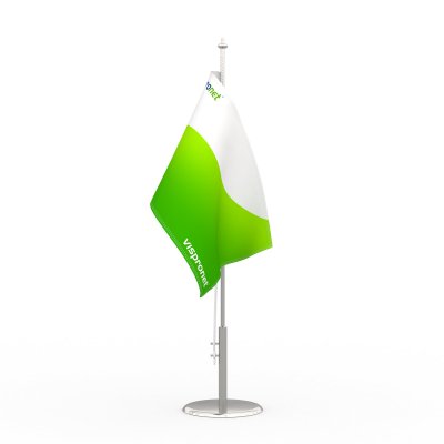 Table flag with print