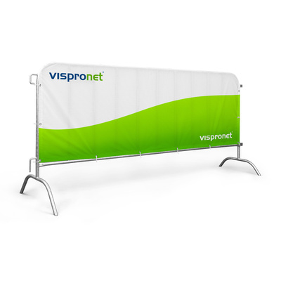 Cover for barrier fence including printing