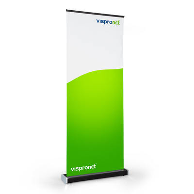 Roll Up Select Black, with printed banner